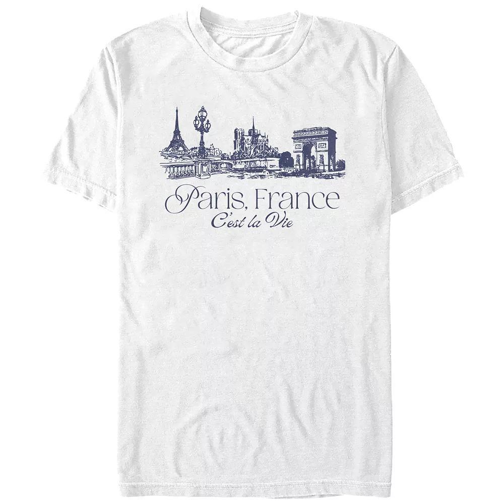 Men's Paris, France C'est La Vie Graphic Tee,  Product Image