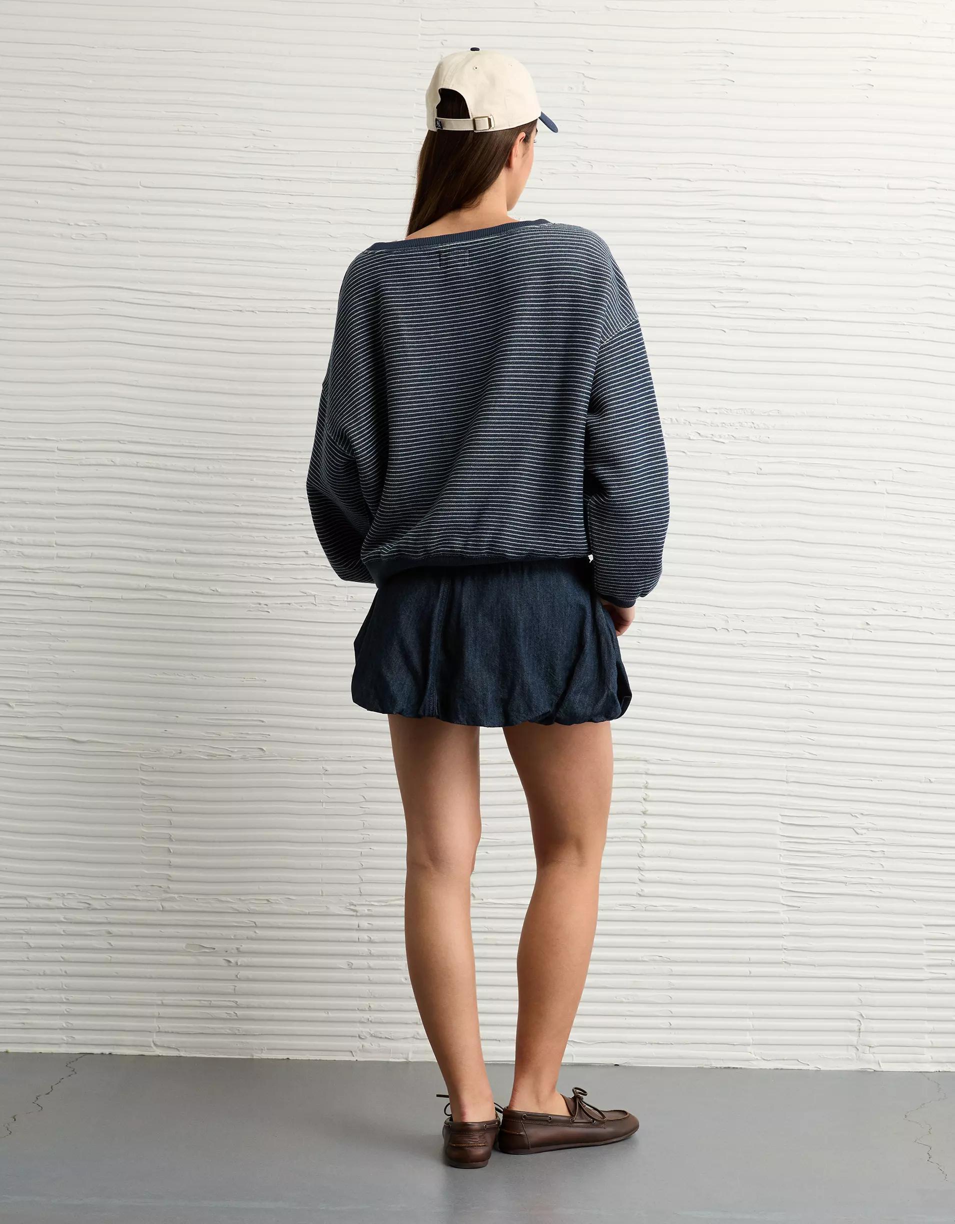 AE Stretch Denim Perfect Shortie Product Image