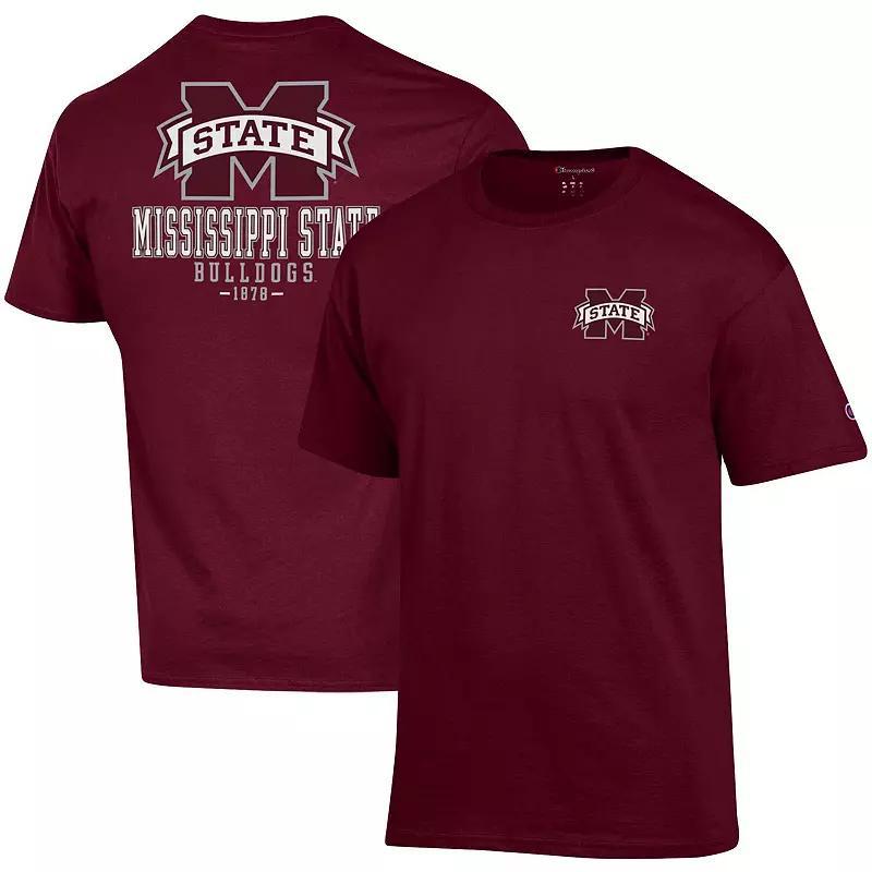 Men's Champion Maroon Mississippi State Bulldogs Stack 2-Hit T-Shirt, Size: XL, Mst Red Product Image