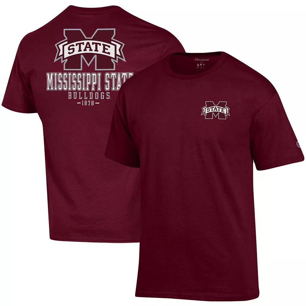 Men's Champion Maroon Mississippi State Bulldogs Stack 2-Hit T-Shirt, Size: XL, Mst Red Product Image