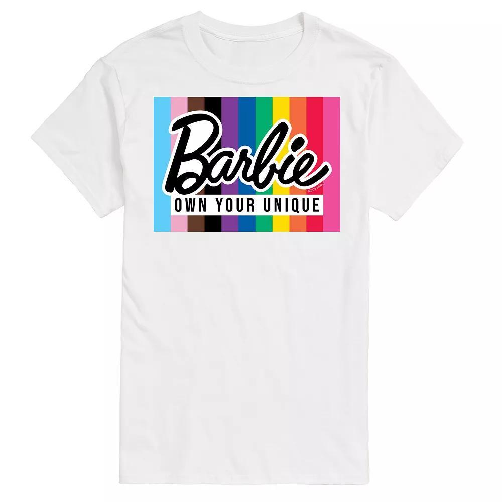 Big & Tall Barbie® Own Your Unique Graphic Tee, Men's, Size: 3XB, White Product Image