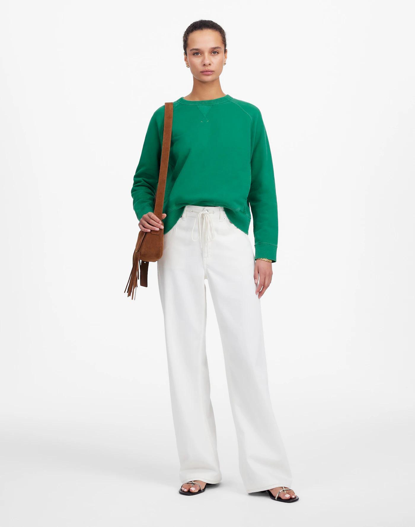 Garment-Dyed Crewneck Sweatshirt Product Image