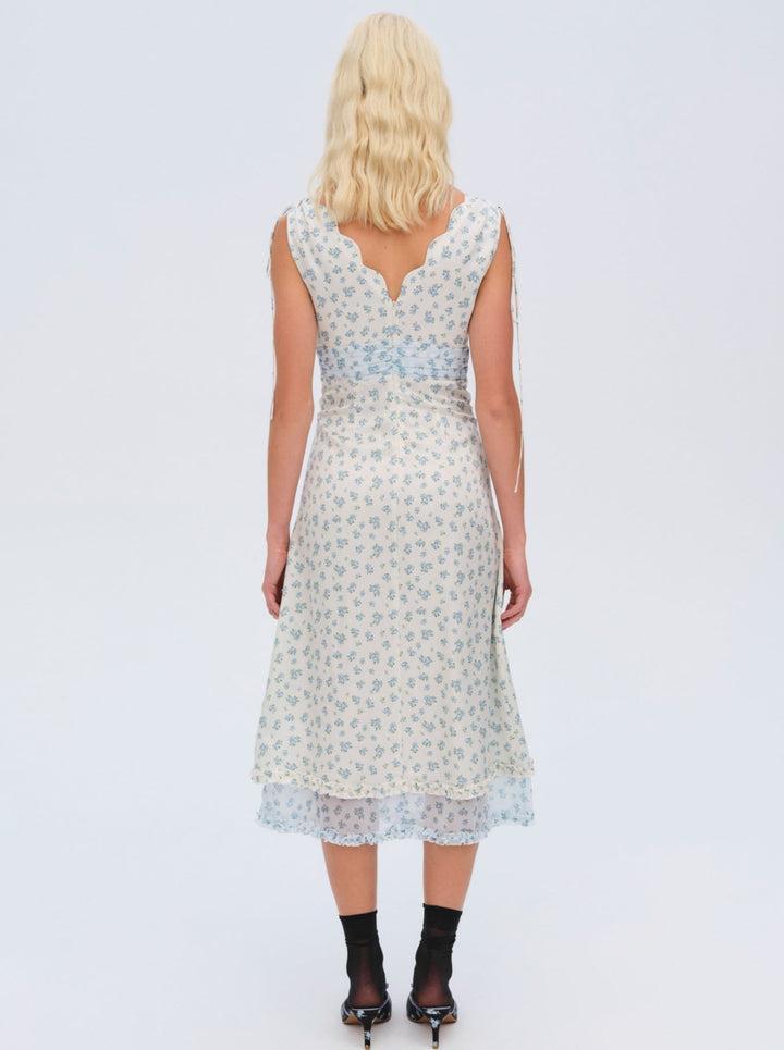 Chateau Midi Dress — Blue Product Image