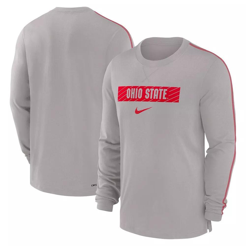 Cleveland Browns Sideline Player Team Issue Menâs Nike Men's Dri-FIT Long-Sleeve Top Product Image