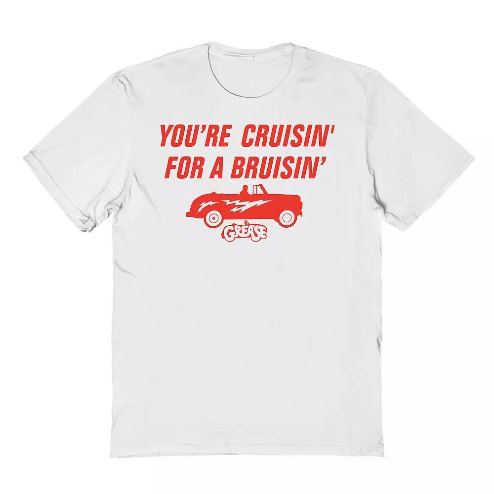 Men's Cruisin For A Bruisin Graphic Tee, Size: Small, White Product Image