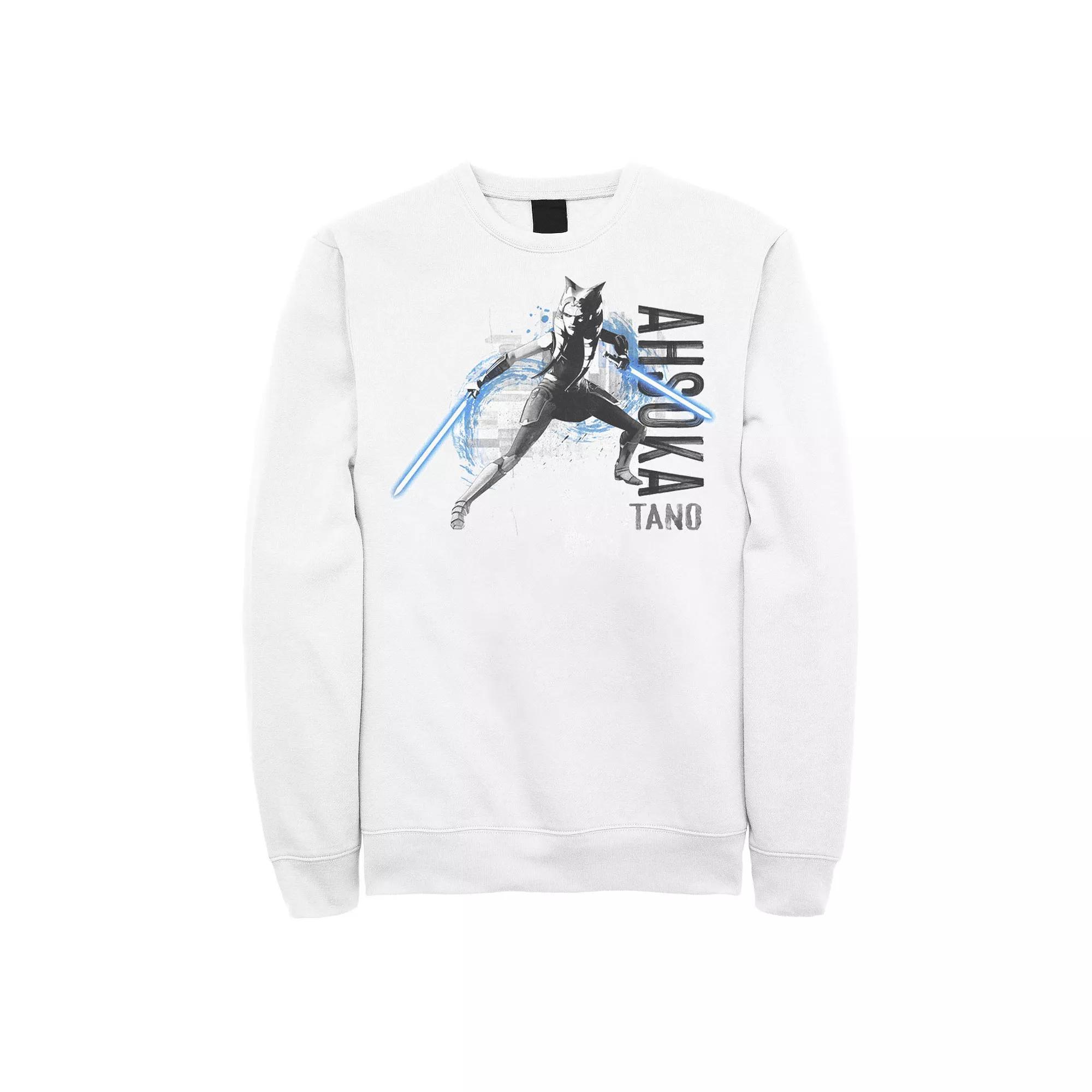 Men's Star Wars The Clone Wars Ahsoka Painted Sweatshirt,  Product Image