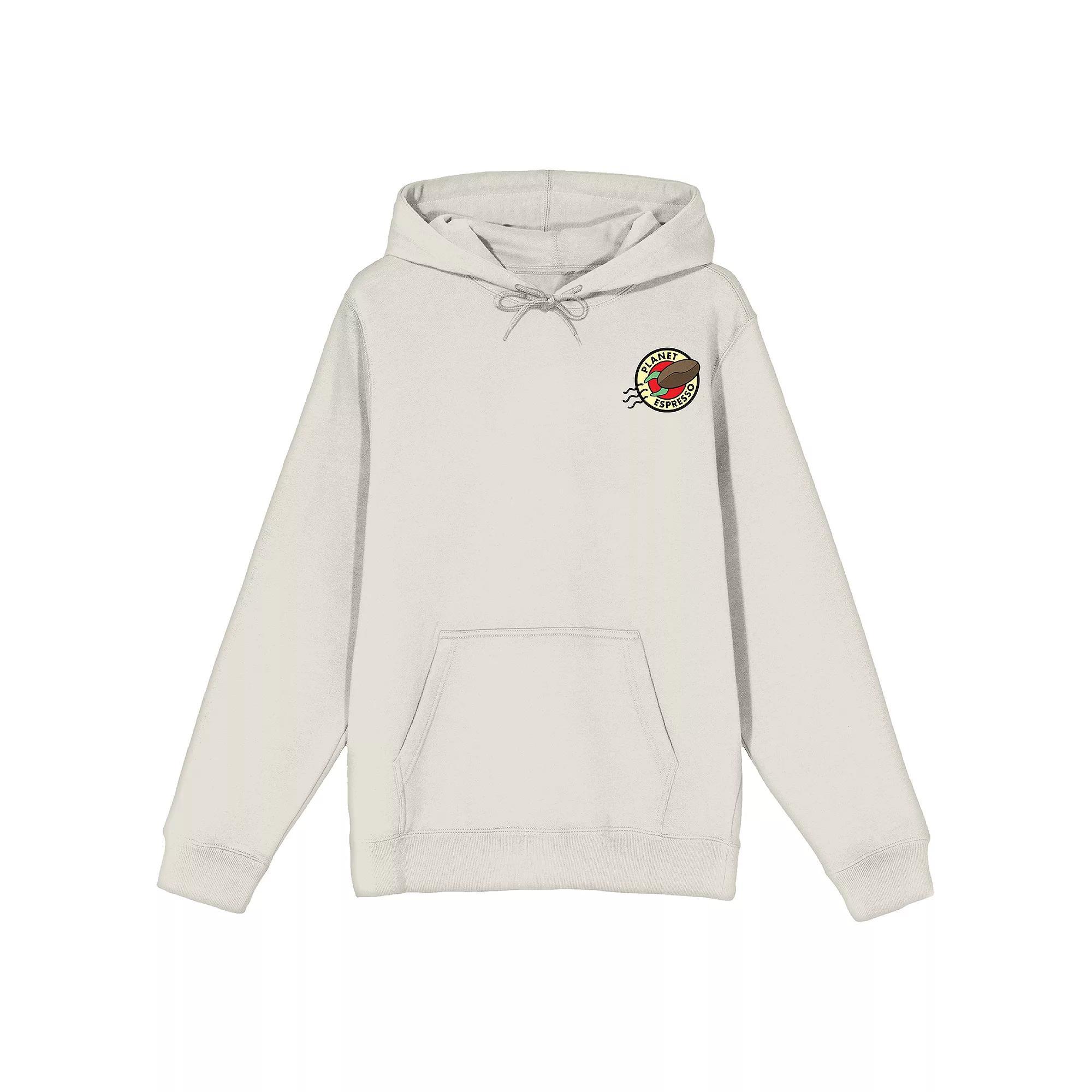 Men's Futurama Planet Espresso Graphic Hoodie,  Product Image