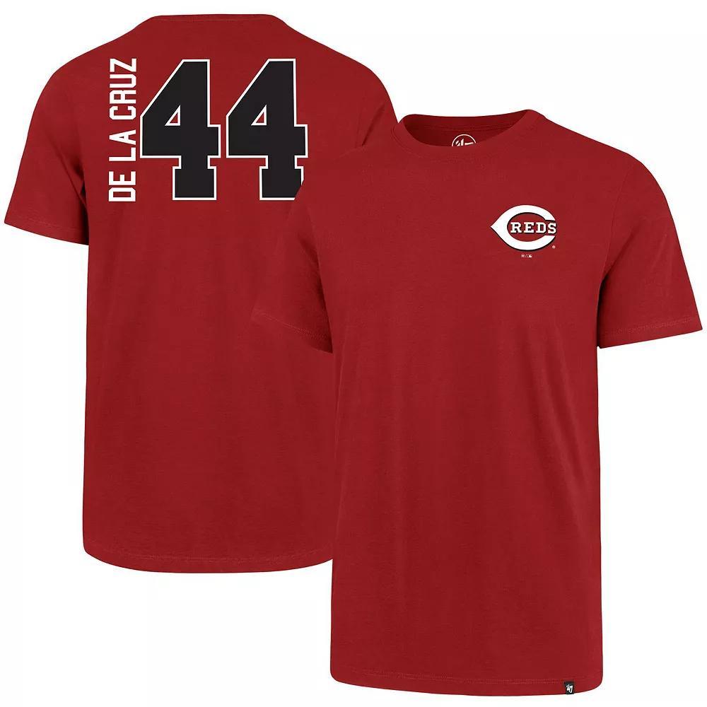 Men's '47 Elly De La Cruz Red Cincinnati Reds Name & Number T-Shirt,  Product Image