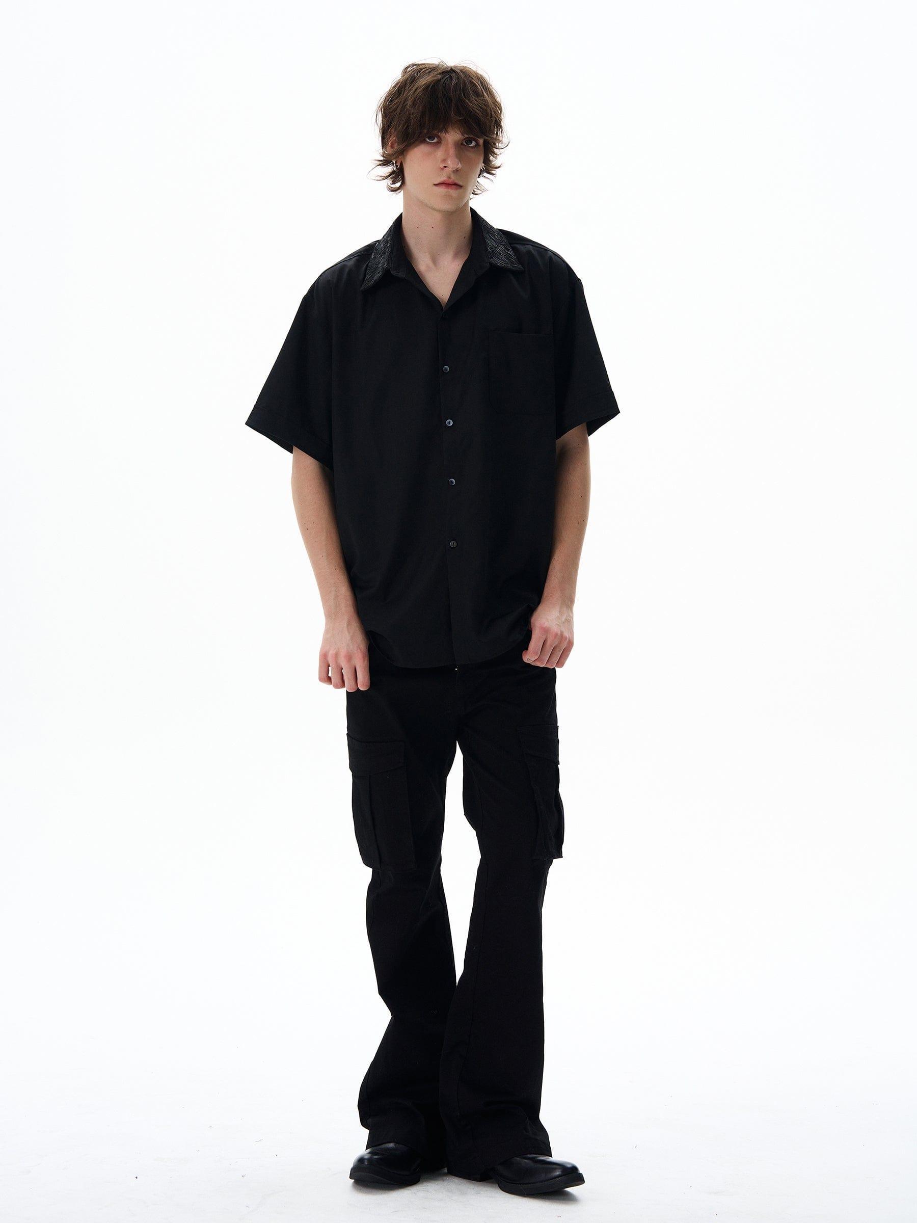 RT No. 12703 HALF SLEEVE BUTTON-UP COLLAR SHIRT Product Image