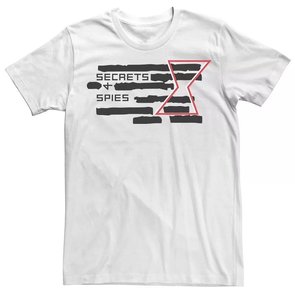 Men's Marvel Black Widow Secrets And Spies Crossed Out Logo Tee,  Product Image