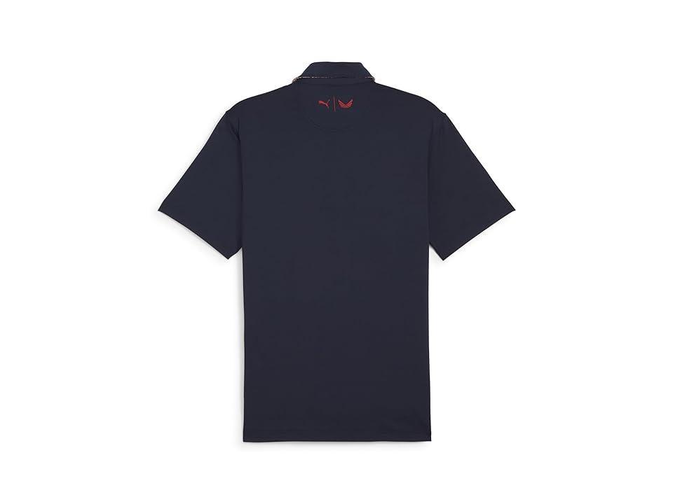 PUMA Golf X Volition Flag Trim Polo (Deep ) Men's Clothing Product Image