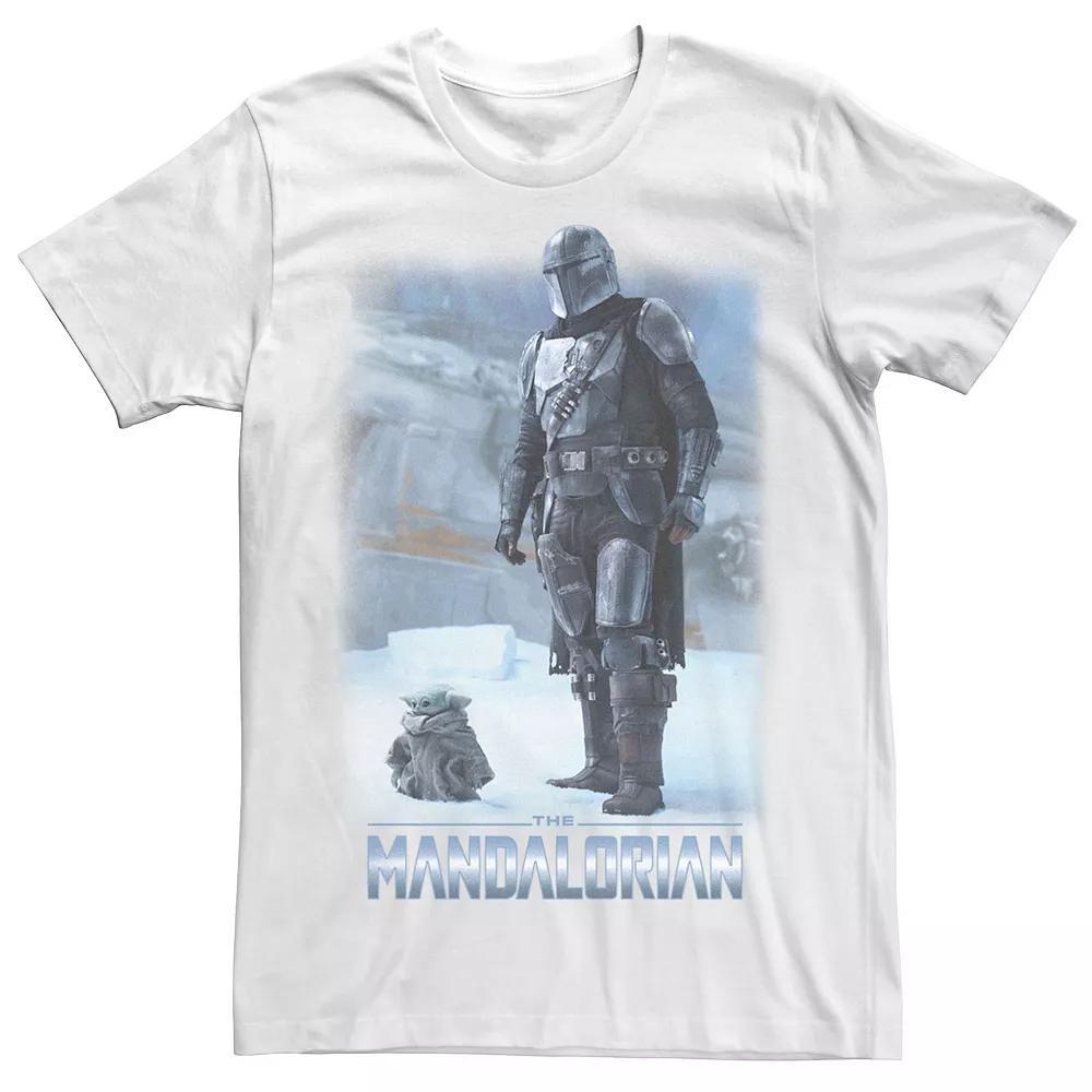 Big & Tall Star Wars: The Mandalorian & The Child Icy Portrait R12 Tee, Men's, Size: XXL Tall, White Product Image