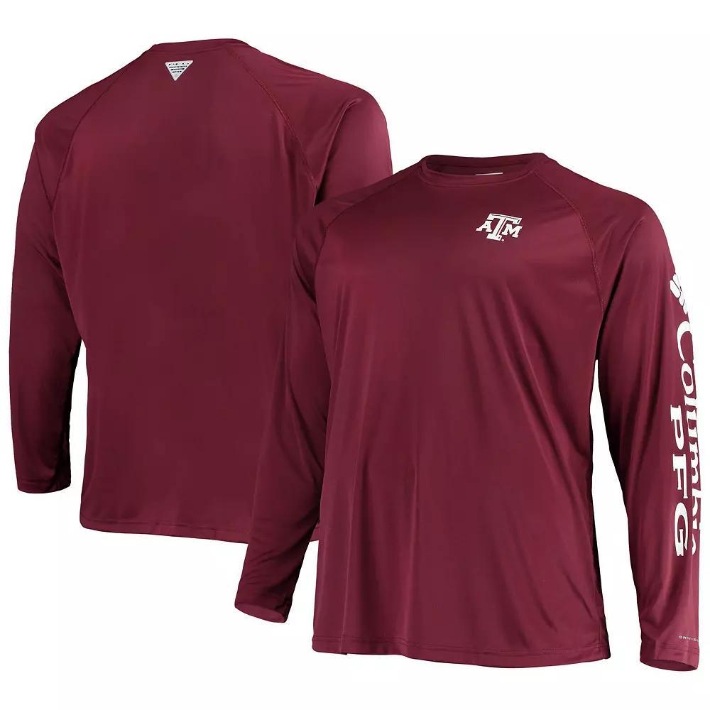 Columbia Mens Collegiate PFG Terminal Tackle Long Sleeve Shirt - Texas A&M- Product Image
