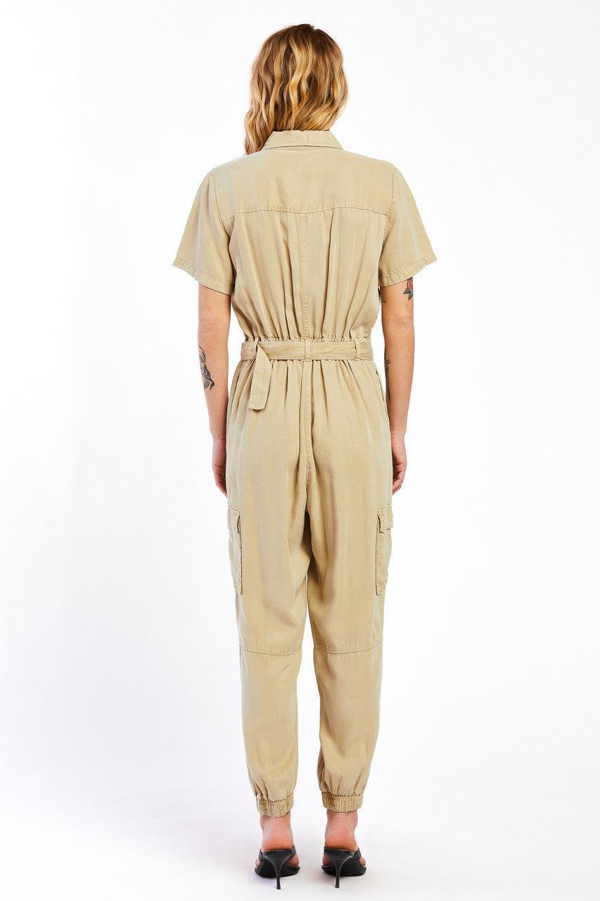 Velvet Heart Soluna Khaki Utility Jumpsuit Product Image