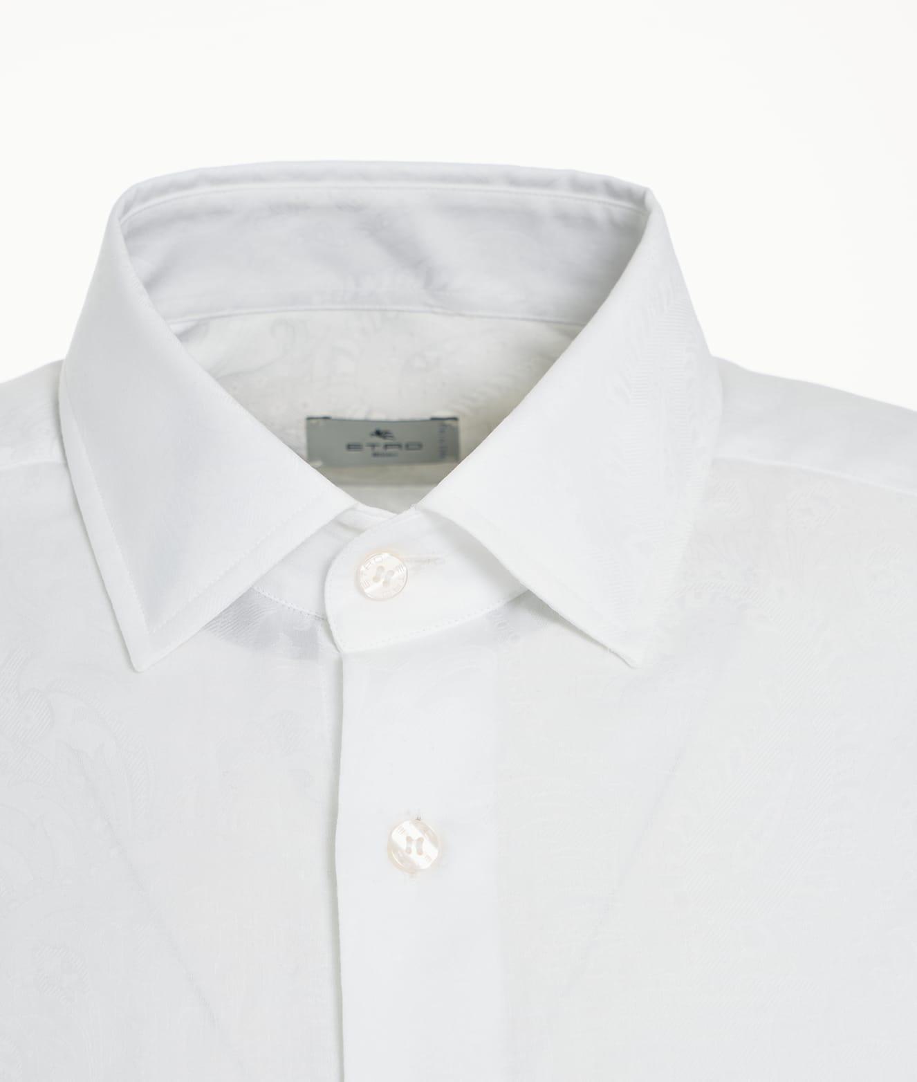Cotton shirt with paisley pattern Product Image