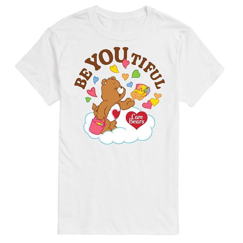 Big & Tall Care Bears Be You Tiful Graphic Tee, Men's, Size: XXL Tall, White Product Image