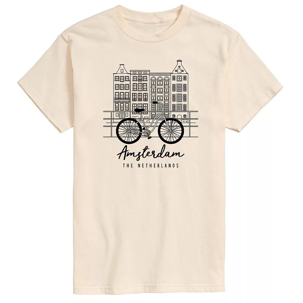 Men's Amsterdam Graphic Tee, Size: Medium, Beige Product Image