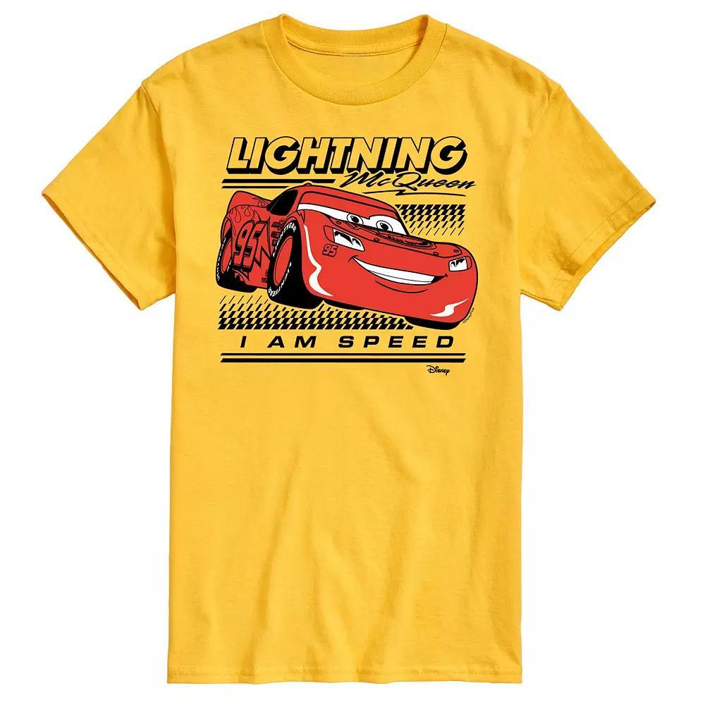 Disney / Pixar's Cars Lightening McQueen Men's I Am Speed Graphic Tee,  Product Image