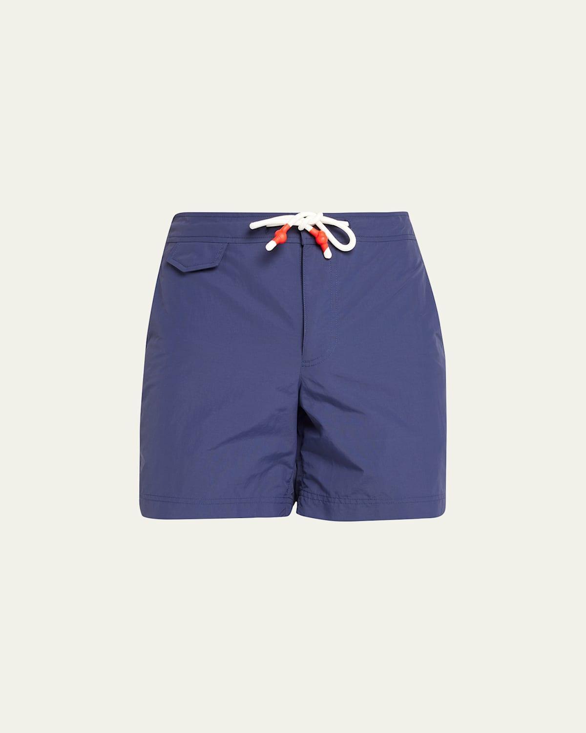 Mens Drawstring Mid-Length Swim Shorts Product Image