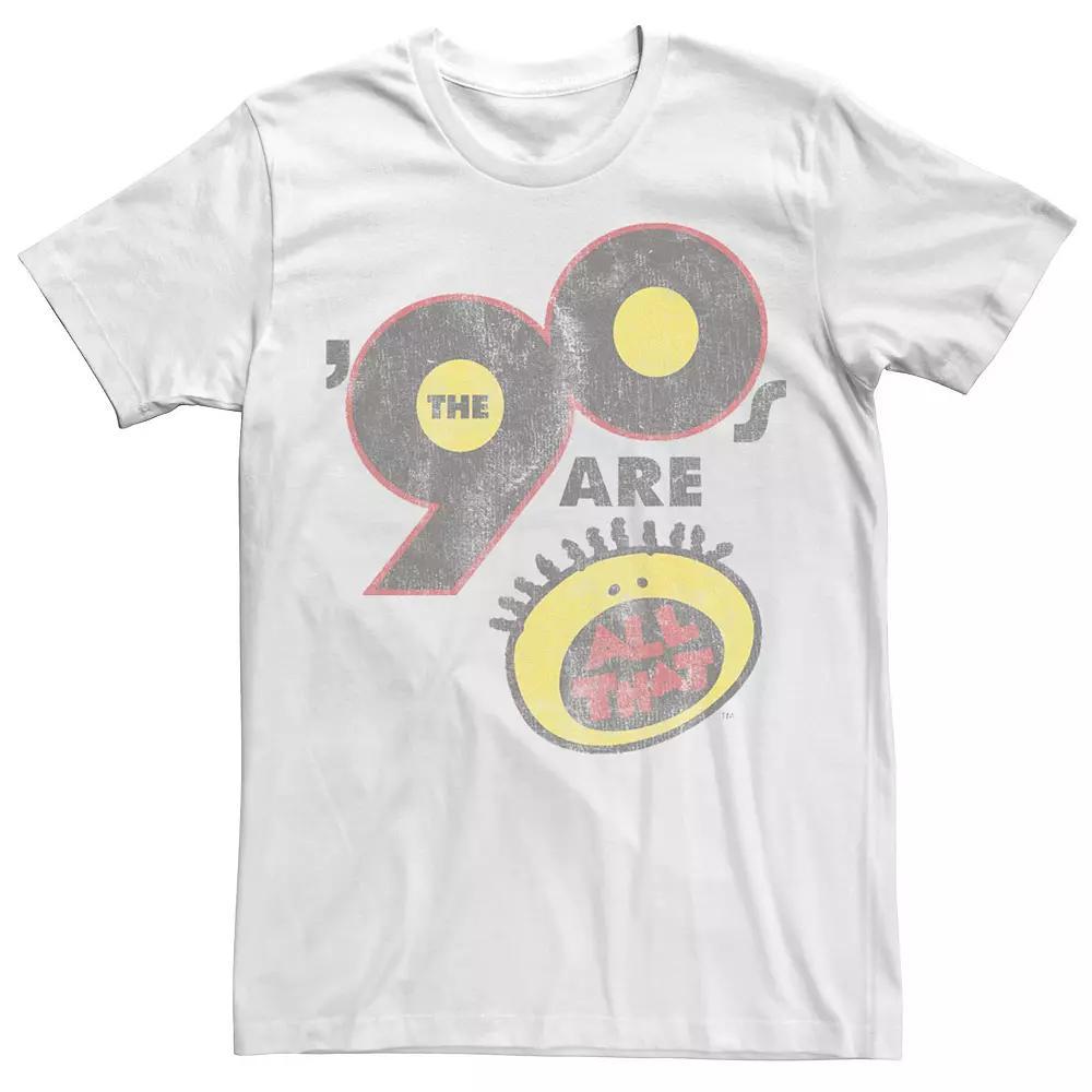 Men's All That All The '90's Are All That Distressed Tee, Size: Large, White Product Image