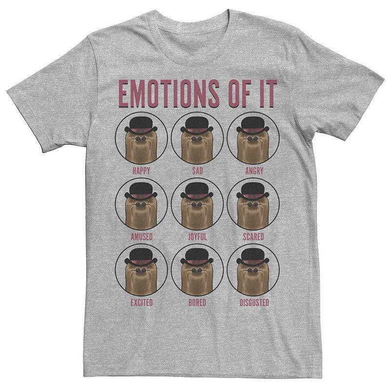 Mens The Addams Family Emotions Of Cousin It Tee Athletic Grey Product Image