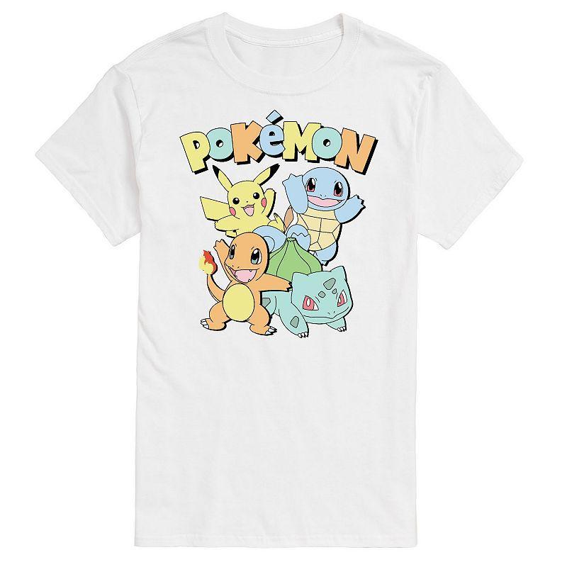 Men's Pokemon Muted Tee, Size: Medium, White Product Image