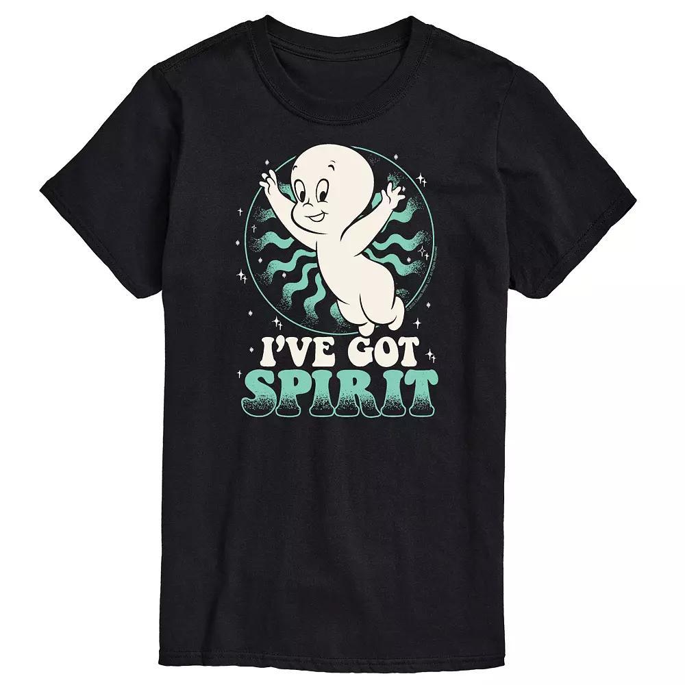 Big & Tall Casper Ive Got Spirit Graphic Tee, Men's, Size: 4XL Tall, Black Product Image