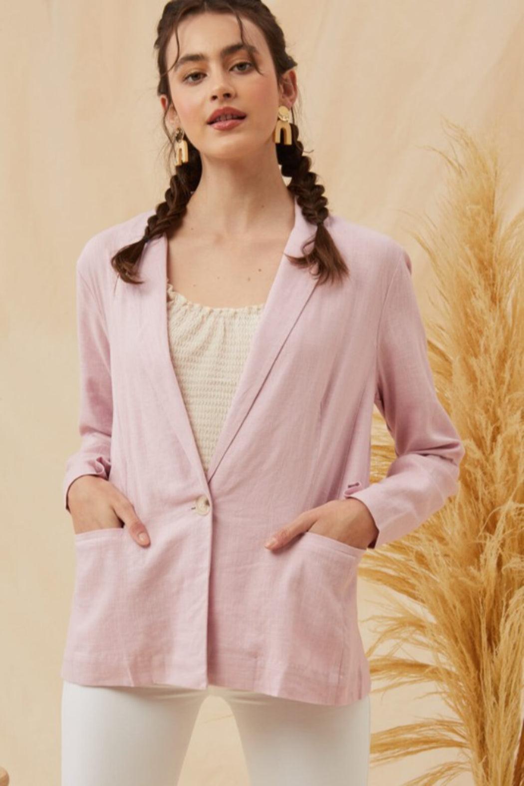 High Waist Linen Short Product Image