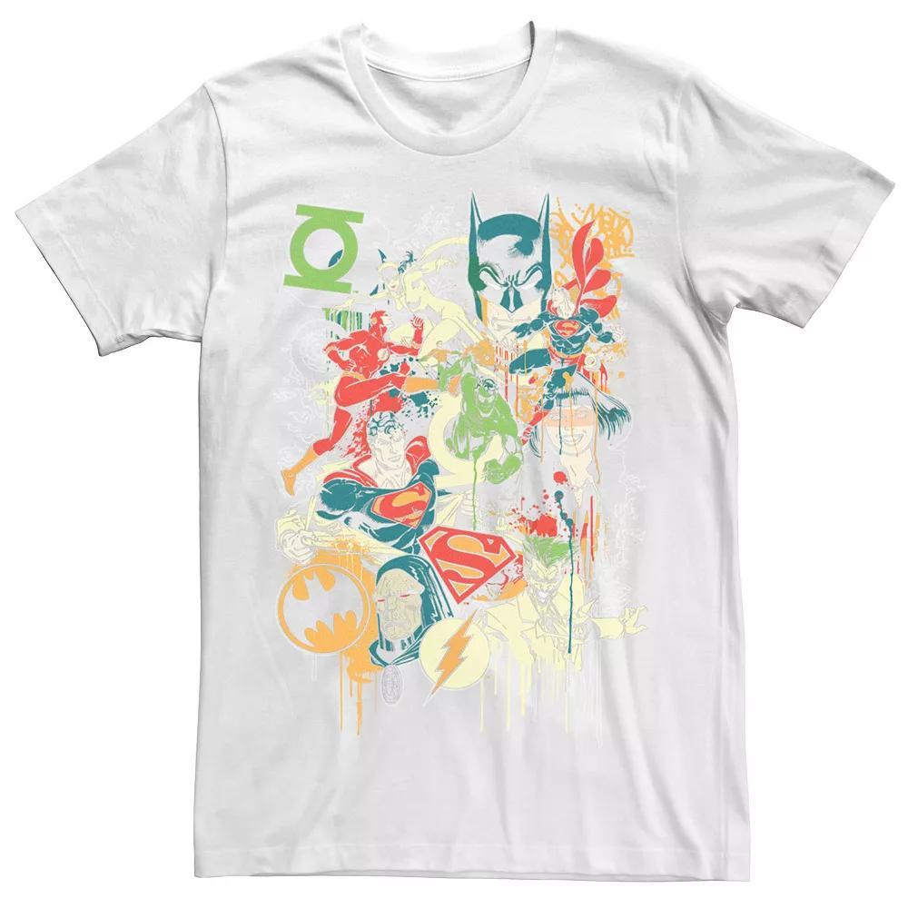 Men's Justice League JLA Collage Group Shot Tee,  Product Image
