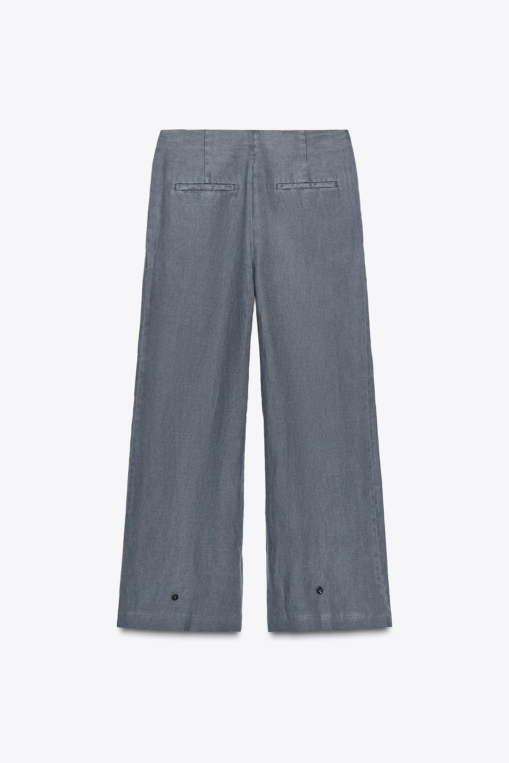 ZW COLLECTION PLEATED LINEN PANTS Product Image