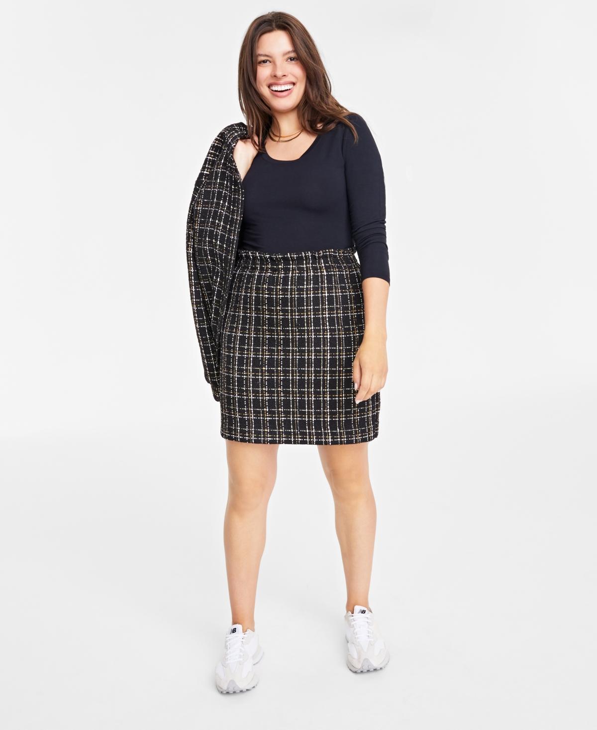 On 34th Womens Tweed Mini Skirt, Created for Macys Product Image