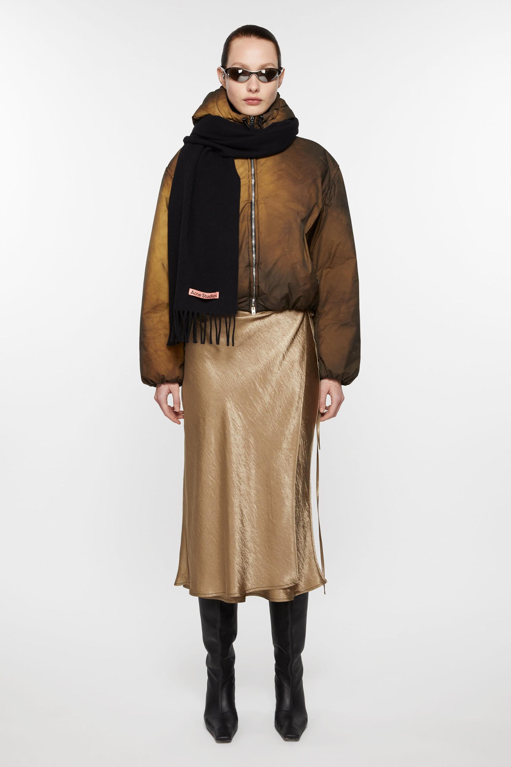 Fringe wool scarf – Narrow Product Image