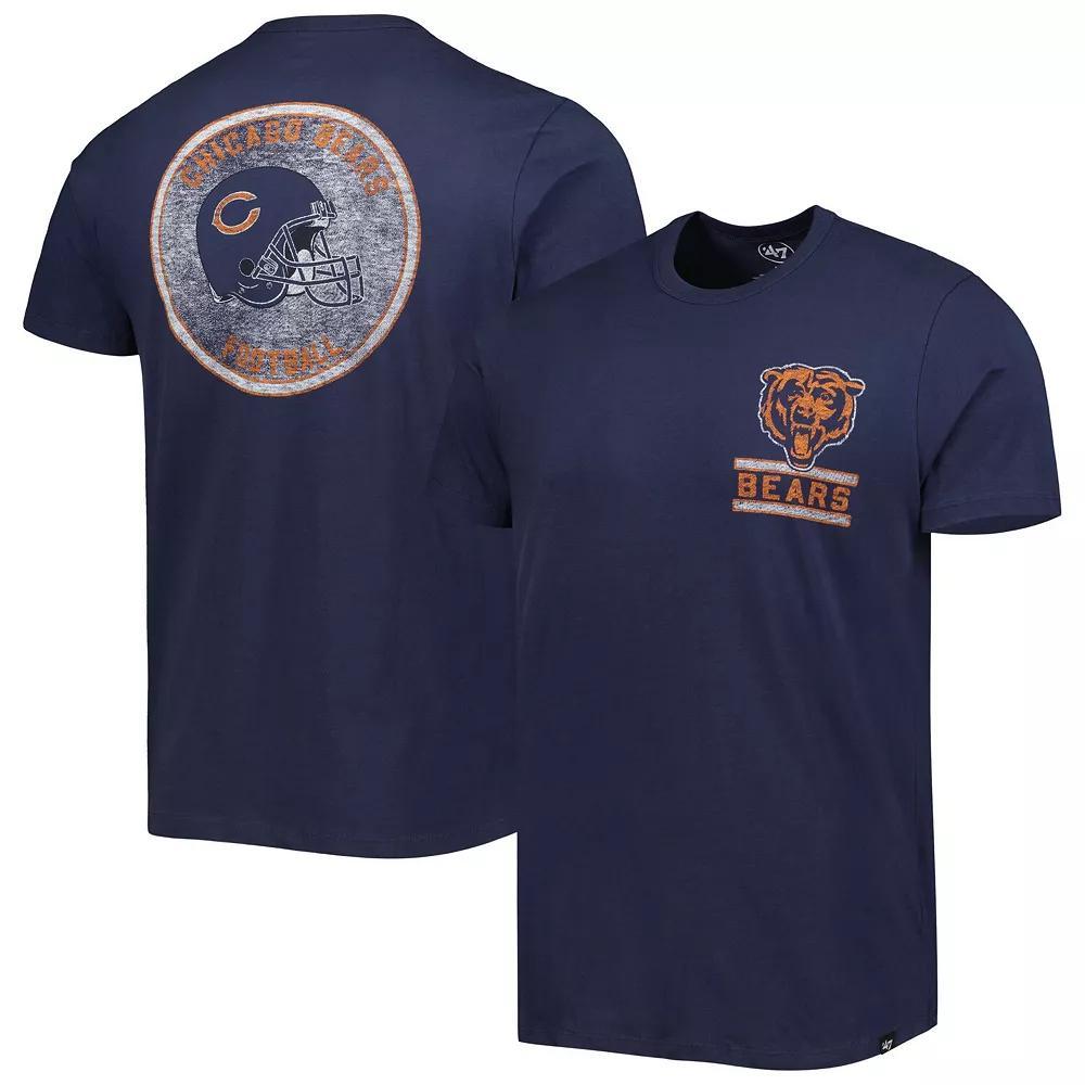 Men's '47 Navy Chicago Bears Open Field Franklin T-Shirt,  Product Image