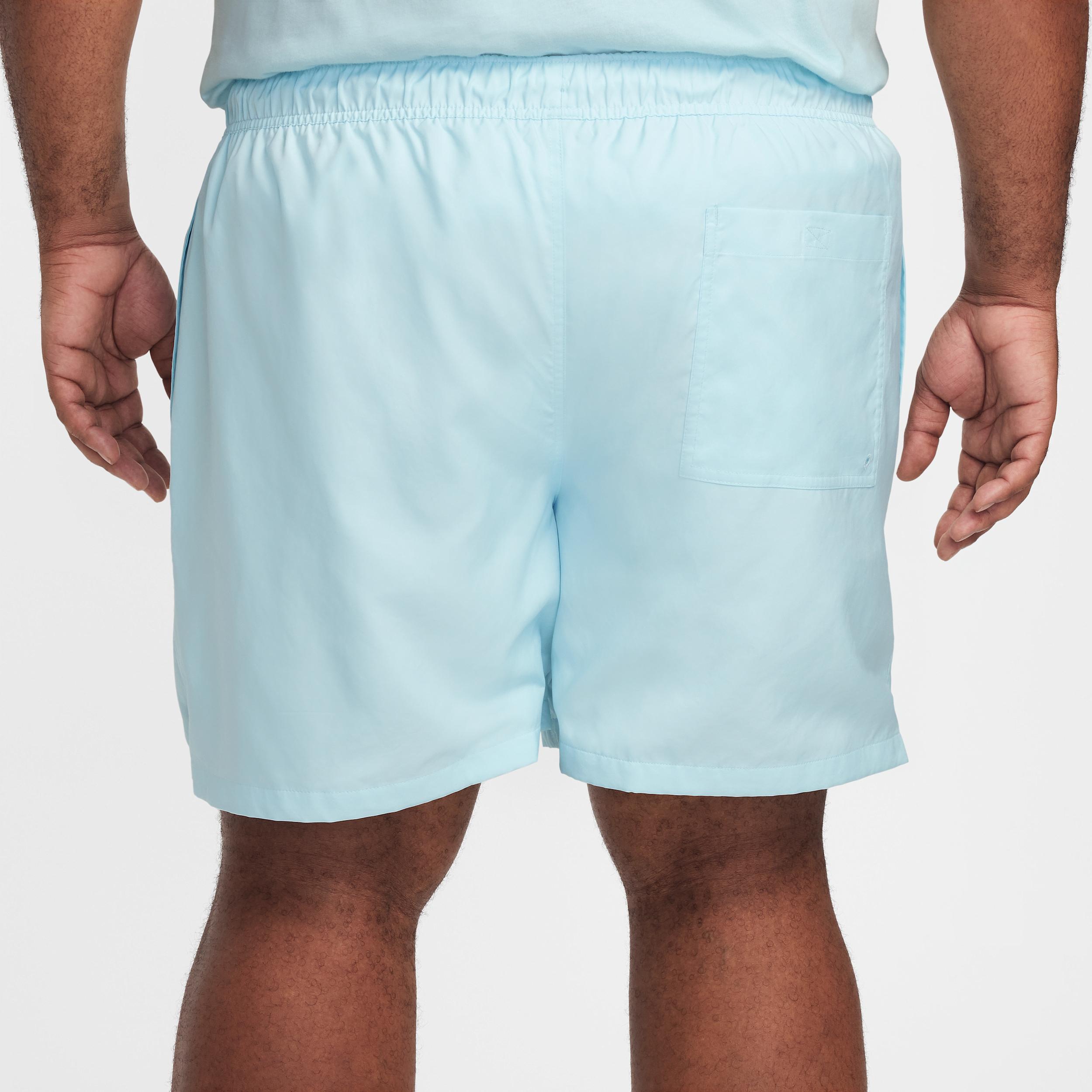 Nike Mens Nike Club Flow Shorts - Mens Blue/White Product Image