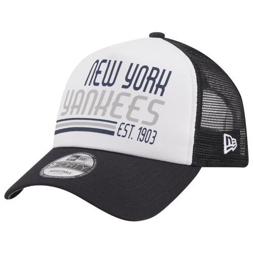 New Era Mens New York Yankees New Era Yankees A Frame Stacked Trucker Cap - Mens Product Image