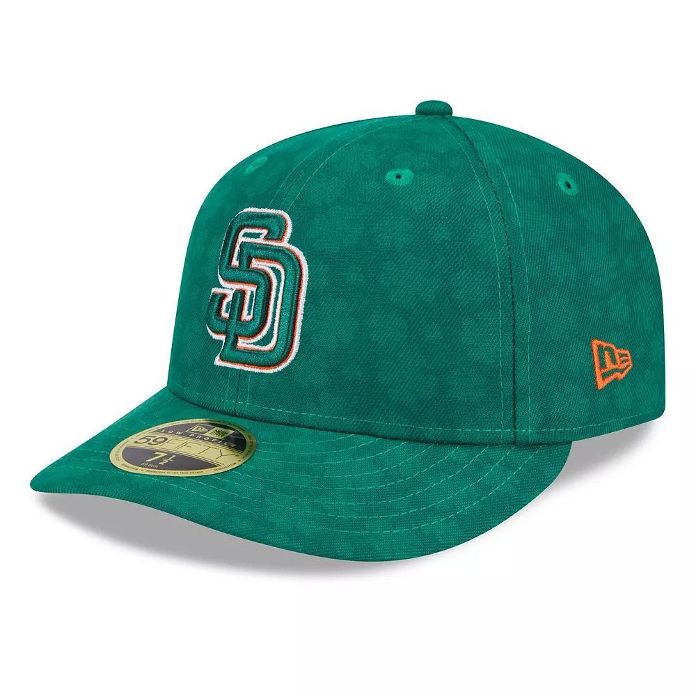 Men's New Era Kelly Green San Diego Padres St. Patrick's Day Low Profile 59FIFTY Fitted Hat, Size: 8 Product Image