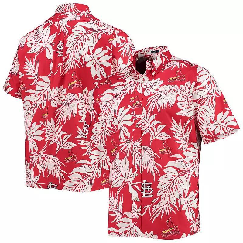 Men's Reyn Spooner Red St. Louis Cardinals Aloha Button-Up Shirt, Size: Large Product Image