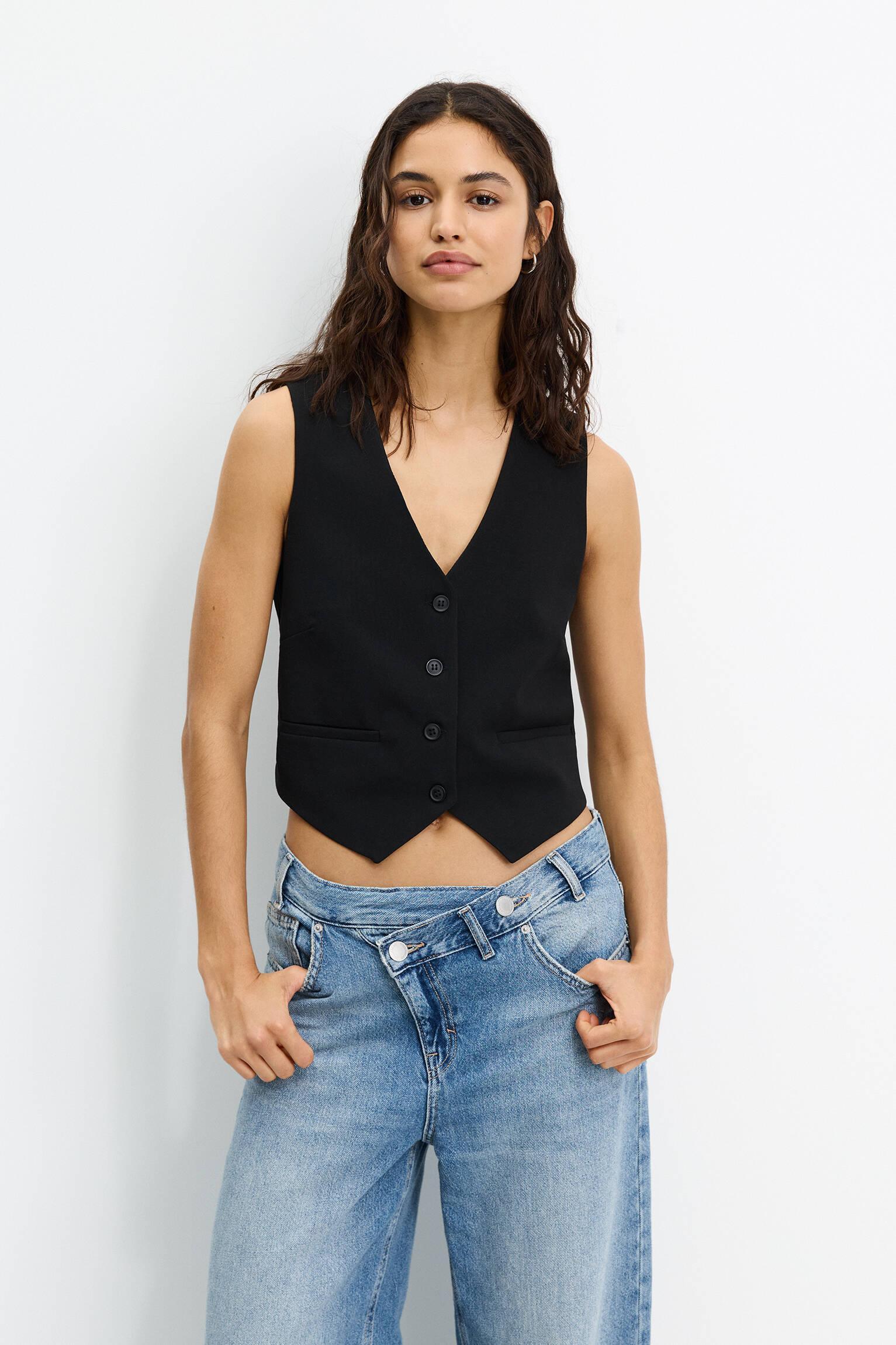 Button-up suit vest Product Image