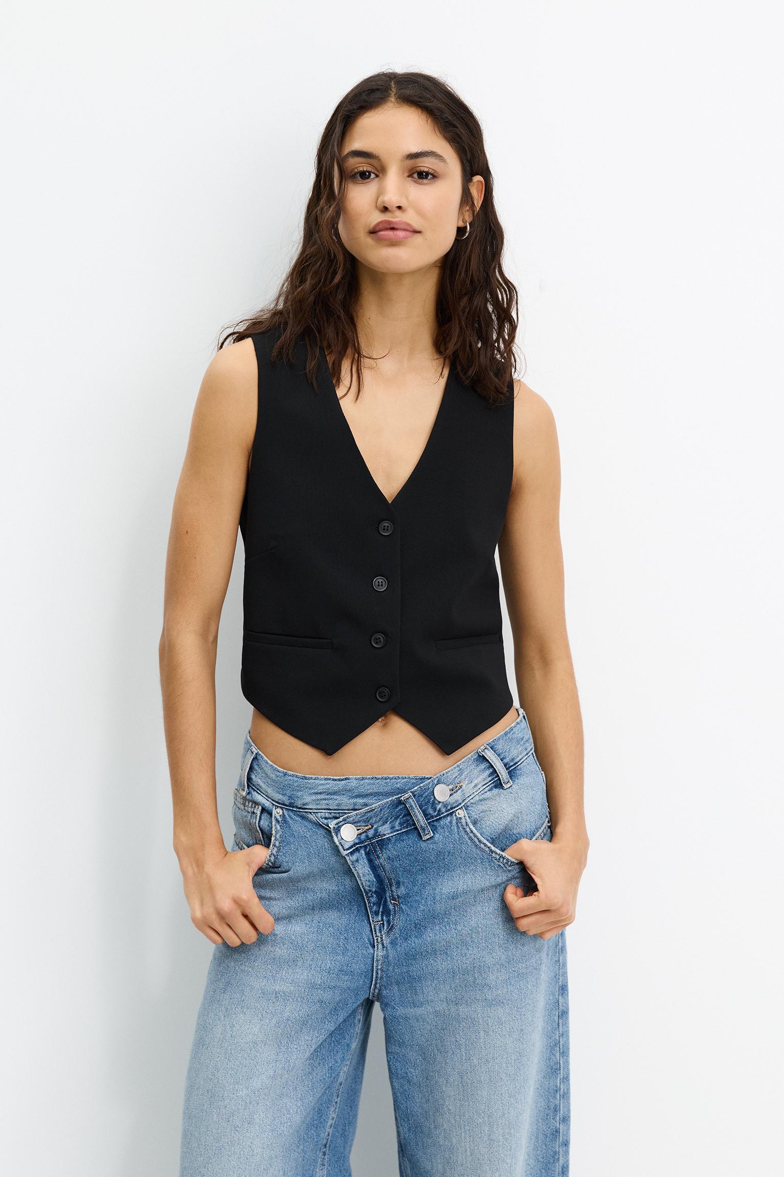 Button-up suit vest Product Image