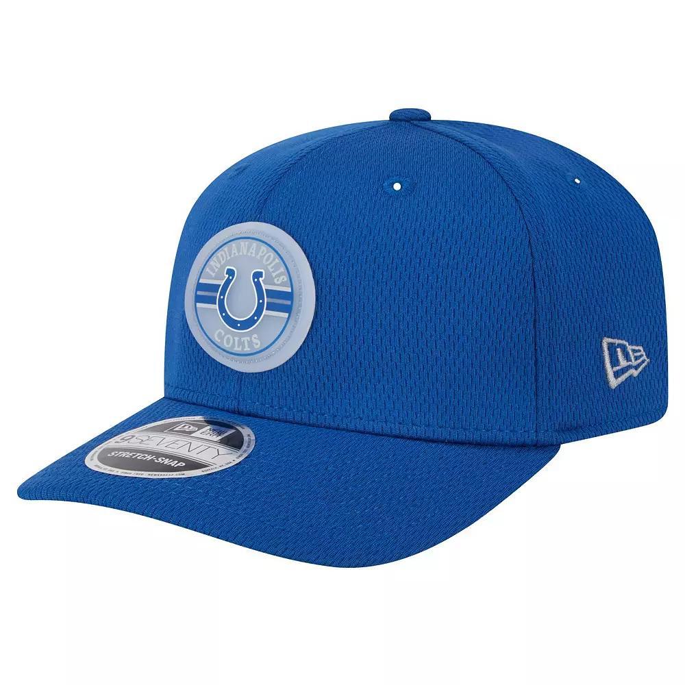 Men's New Era Royal Indianapolis Colts Adventure Patched 9SEVENTY Stretch-Snap Adjustable Hat, Blue Product Image