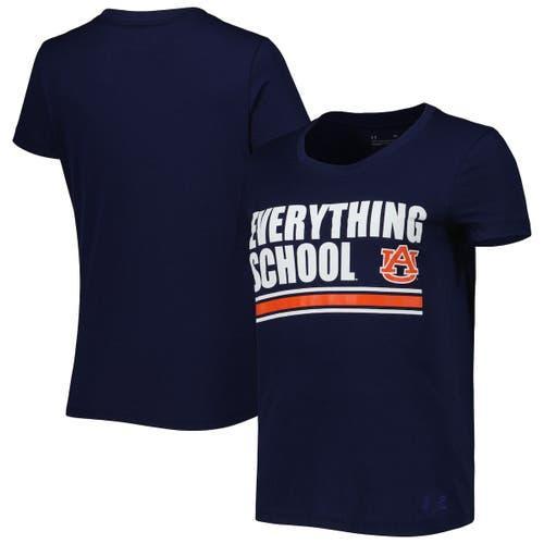 Womens Under Armour Auburn Tigers Auburn Everything School T-Shirt Blue Product Image