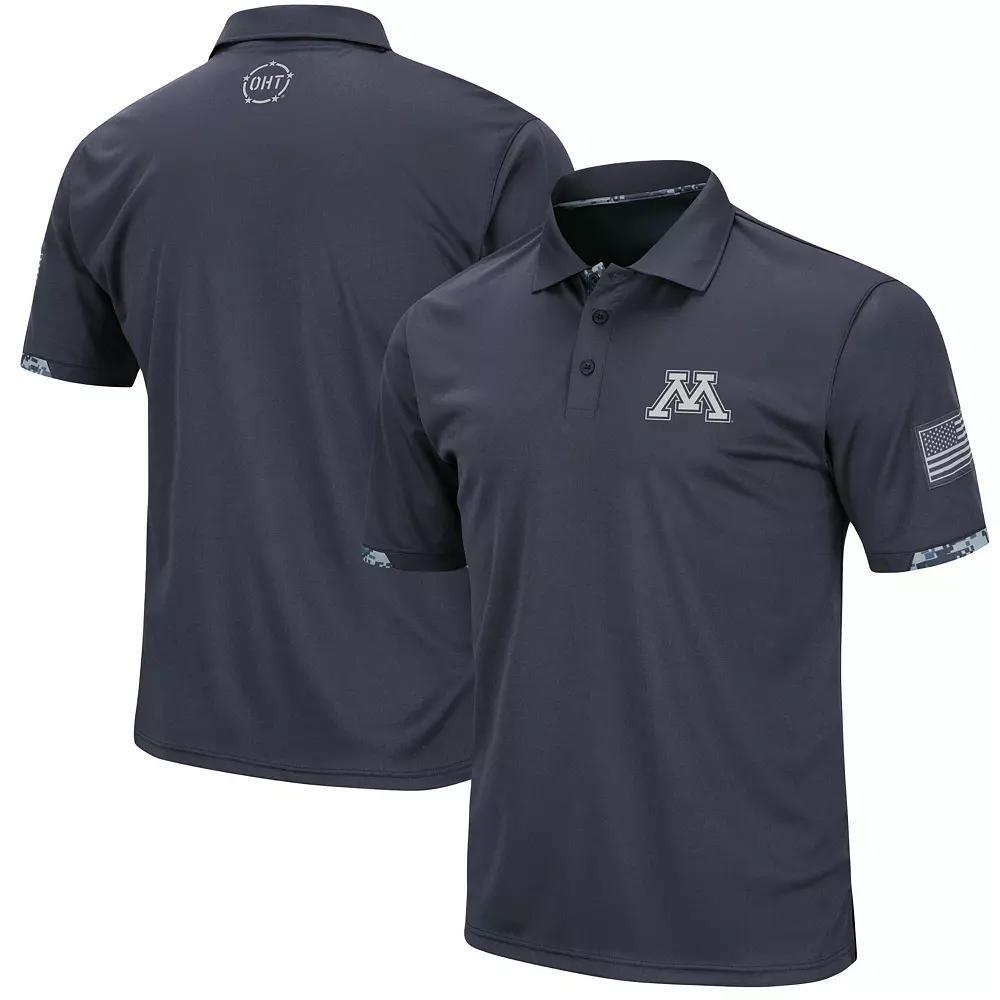 Men's Colosseum Charcoal Cal Bears OHT Military Appreciation Digital Camo Polo,  Product Image