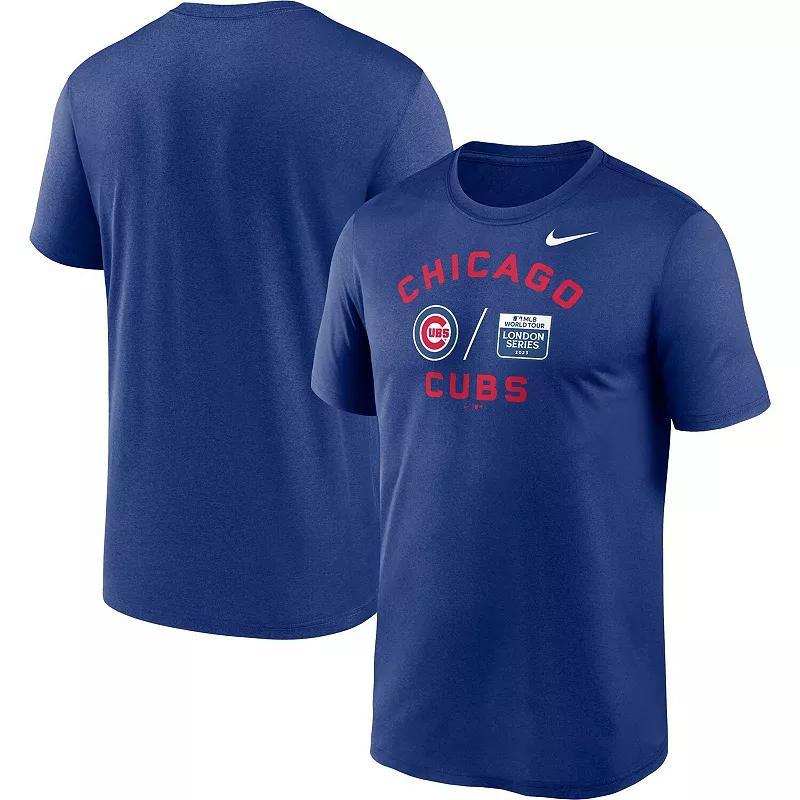 Mens Nike Royal Chicago Cubs 2023 MLB World Tour: London Series Legend Performance T-Shirt Product Image