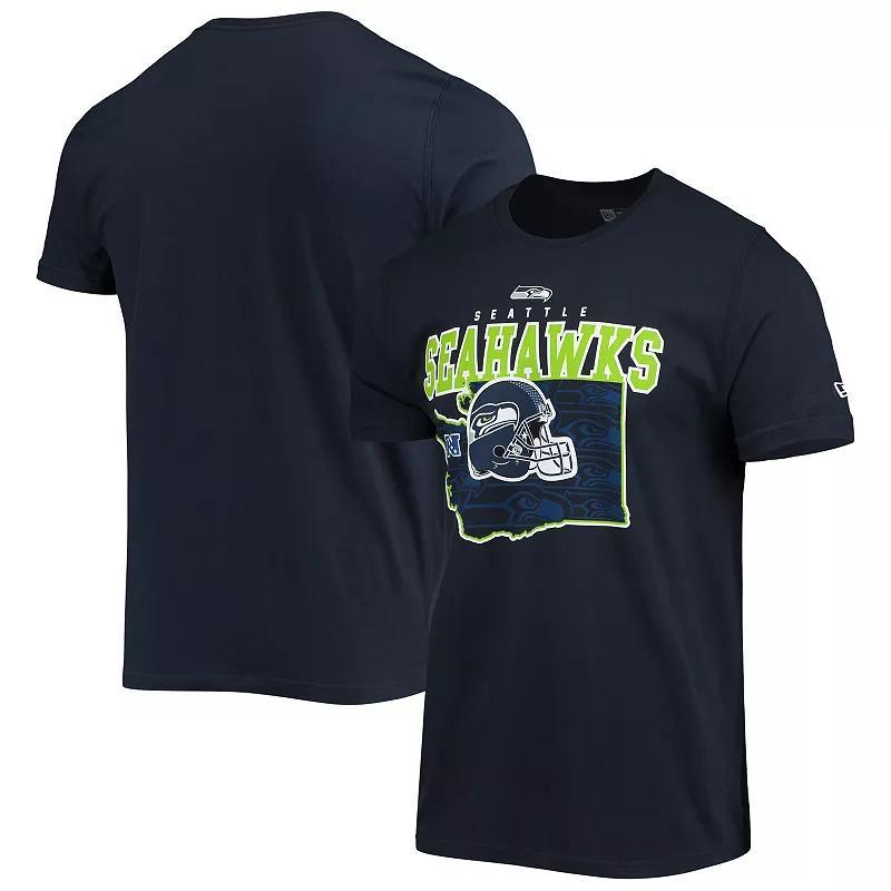 Mens New Era College Seattle Seahawks Local Pack T-Shirt Blue Product Image