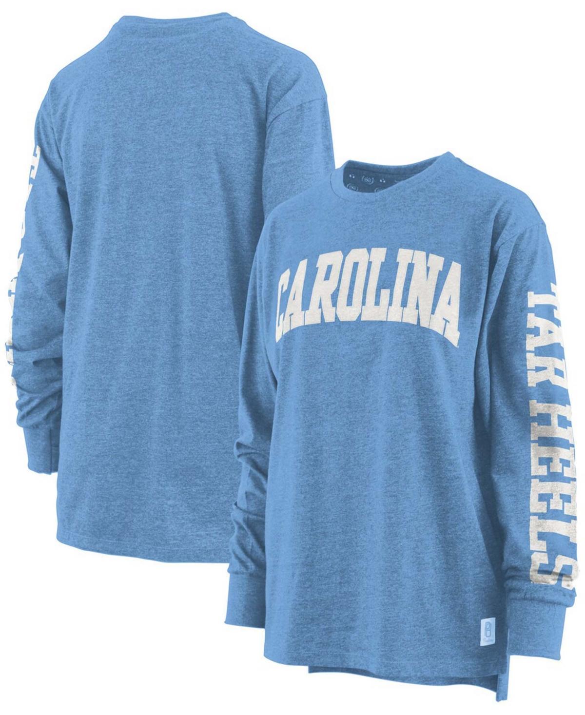 Womens Pressbox Carolina Blue North Carolina Tar Heels Plus Size Two-Hit Canyon Long Sleeve T-Shirt Product Image