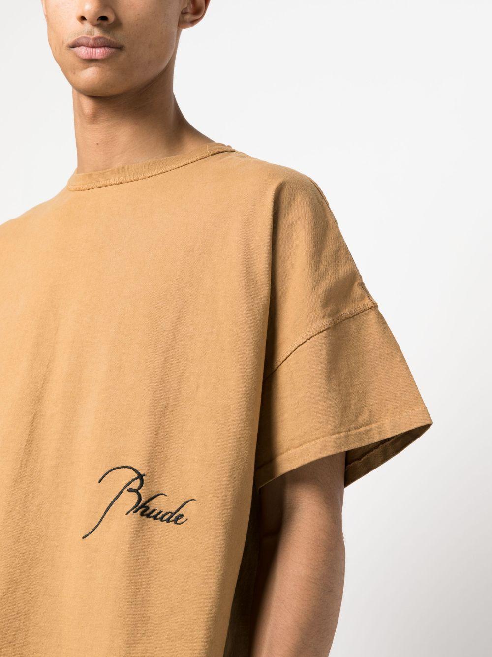 embroidered-logo cotton T-shirt Product Image