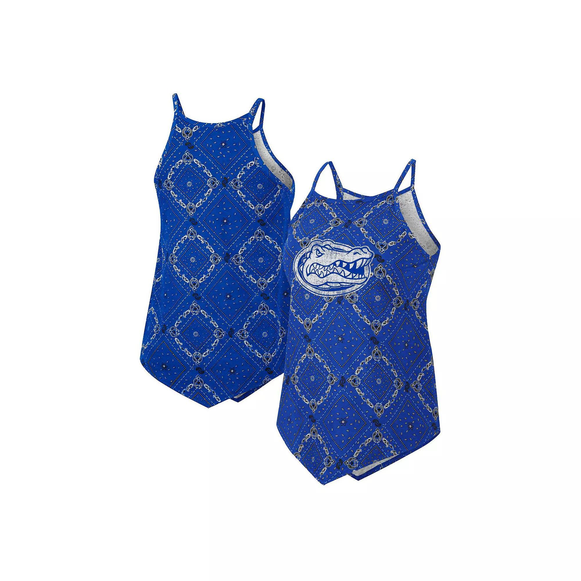 Women's Colosseum x Wrangler Royal Florida Gators Bandana Tank Top, Size: Medium, Blue Product Image