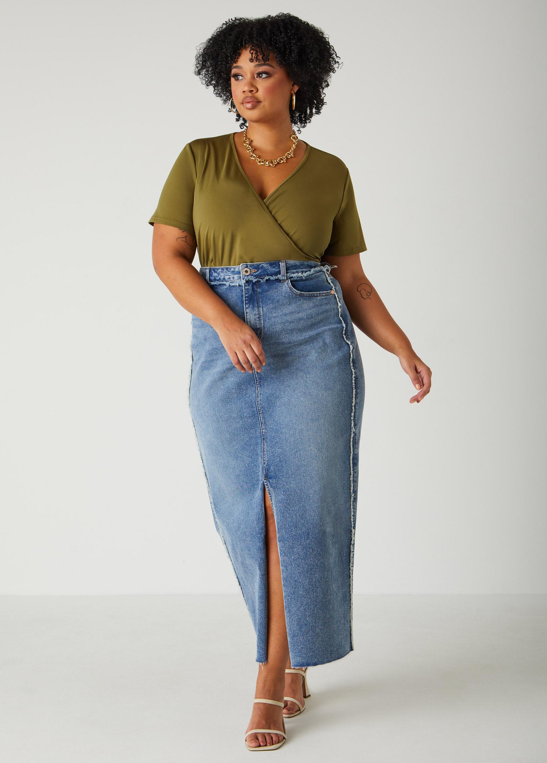 Faux Wrap Jersey Top Product Image