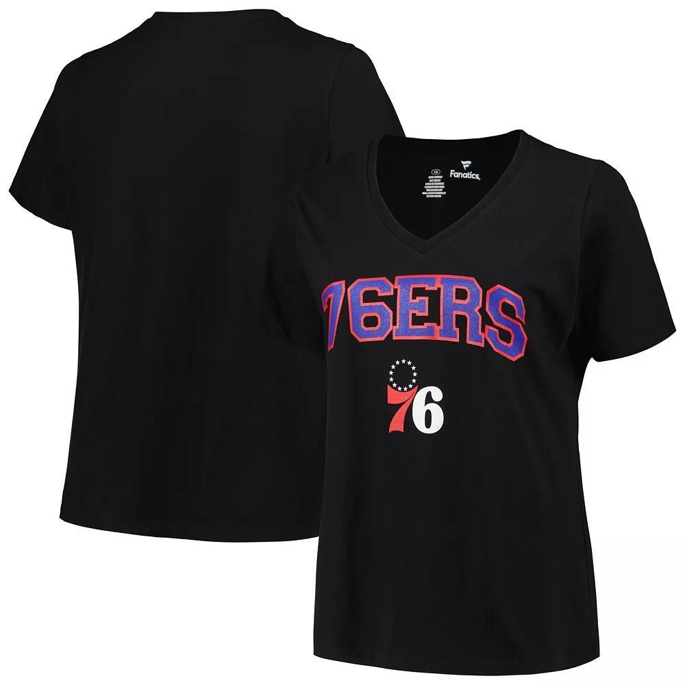 Women's Profile Black Philadelphia 76ers Plus  Product Image