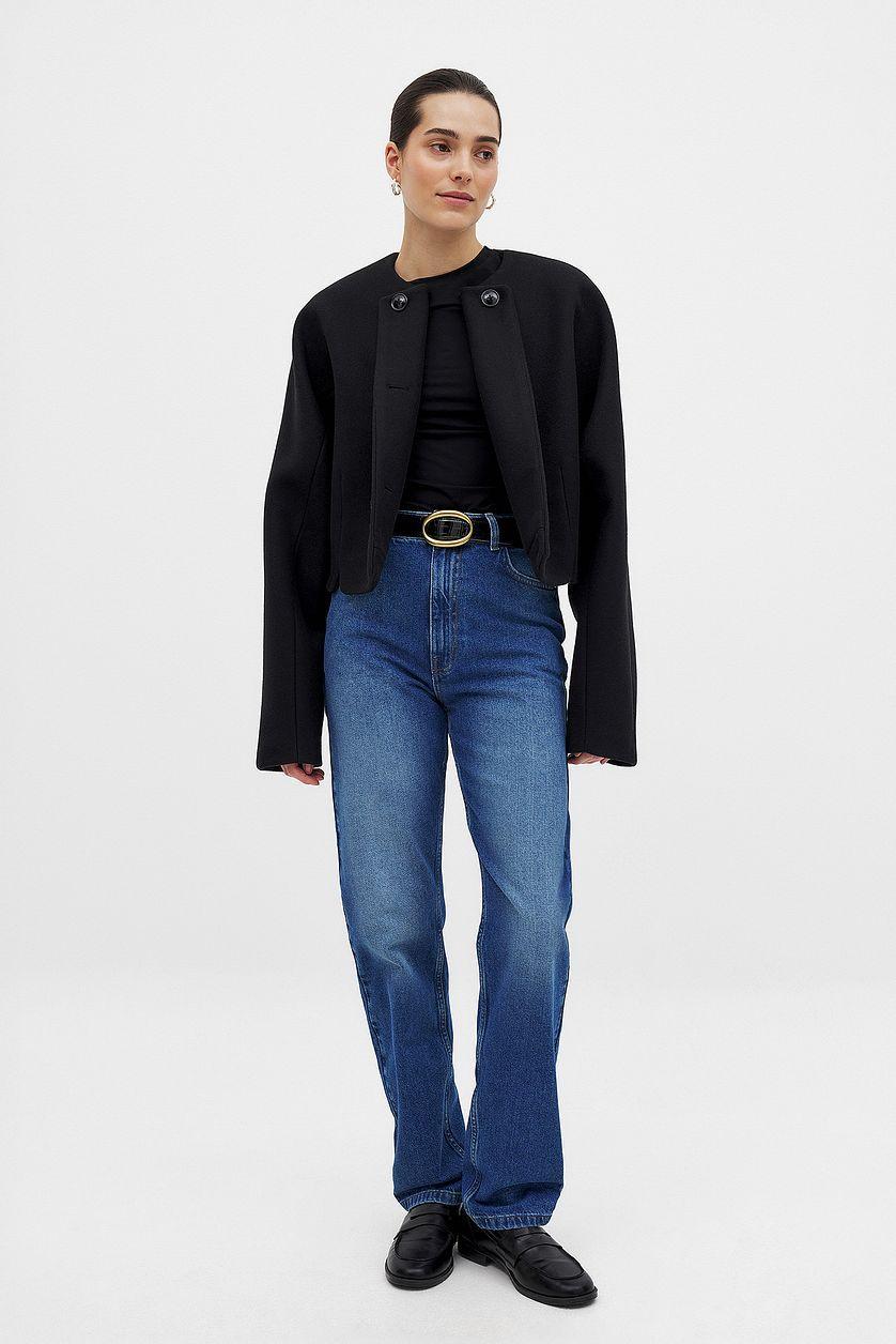 Wool Blend Short Jacket Product Image